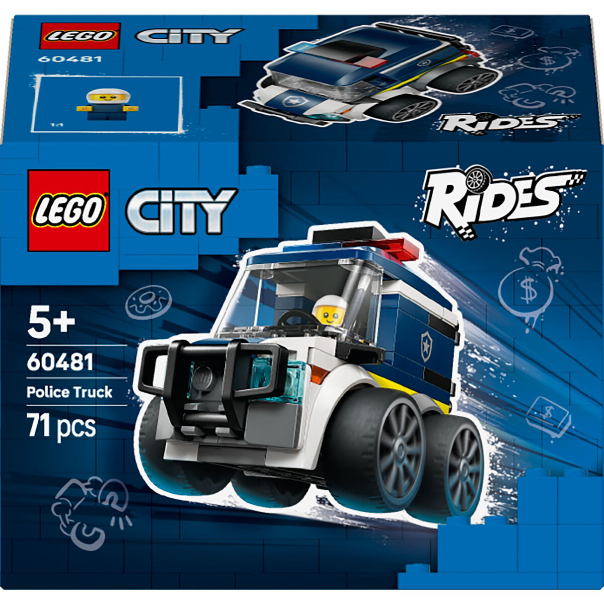 klocki lego city pojazdy ciezarowka policyjna 60481 opakowanie przod