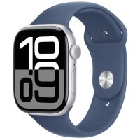 Smartwatch Apple Watch Series 10 GPS 46mm Silver / Denim Sport Band M/L