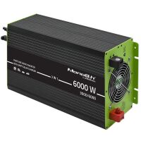 Przetwornica napięcia solarna Qoltec Monolith 3000/6000W 12V/230V Czysty sinus