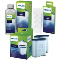 Zestaw do ekspresów Philips Tabletki odtłuszczające CA6704/10 + Odkamieniacz CA6700/10 + Filtr CA6903/22