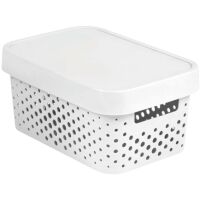Pojemnik ażurowy z pokrywką Curver Infinity 4,5 l Biały