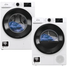 Zestaw AGD Gorenje Pralka WPNEI84A1SWIFI/PL 8kg + Suszarka DPNE83GNLWIFI/PL 8kg