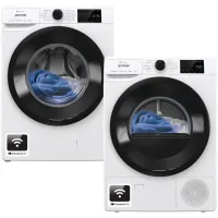 Zestaw AGD Gorenje Pralka WPNEI84A1SWIFI/PL 8kg + Suszarka DPNE83GNLWIFI/PL 8kg