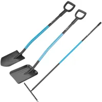 Zestaw Cellfast Ideal Pro Szpadel ostry 40-204 + Szufla 40-209 + Grabie metalowe 40-208