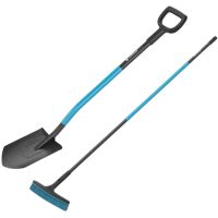 Zestaw Cellfast Ideal Pro Szpadel ostry 40-204 + Szczotka szeroka 40-330