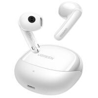 Słuchawki bezprzewodowe douszne Ugreen HiTune H6 Pro Hybrid z redukcją szumów WS203 Białe