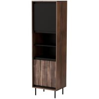 Witryna Halmar Swing W-1 Orzechowy / Czarny