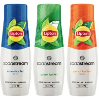 Zestaw SodaStream Syrop Lipton Green Ice Tea 440 ml + Syrop Lipton Ice Tea Lemon 440 ml + Syrop Lipton Ice Tea Peach 440 ml