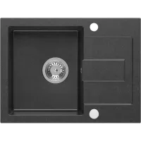 Zlewozmywak granitowy Kernau KGS K 4560 1B1D Black Metallic