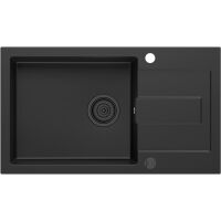 Zlewozmywak granitowy Kernau KGS K 6078 1B1D Deep Black