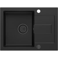 Zlewozmywak granitowy Kernau KGS K 4560 1B1D Deep Black