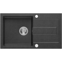 Zlewozmywak granitowy Kernau KGS K 5078 1B1D Black Metallic