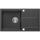 Zlewozmywak granitowy Kernau KGS K 5078 1B1D Black Metallic