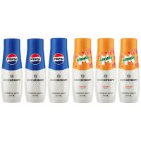 Zestaw Sodastream Syrop Pepsi 3 x 440 ml + Syrop Mirinda 3 x 440 ml