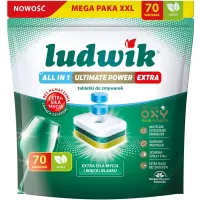 Tabletki do zmywarek Ludwik All in 1 Ultimate Power Extra Mint 70 szt.