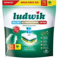Tabletki do zmywarek Ludwik All in 1 Ultimate Power Extra Lemon 70 szt.