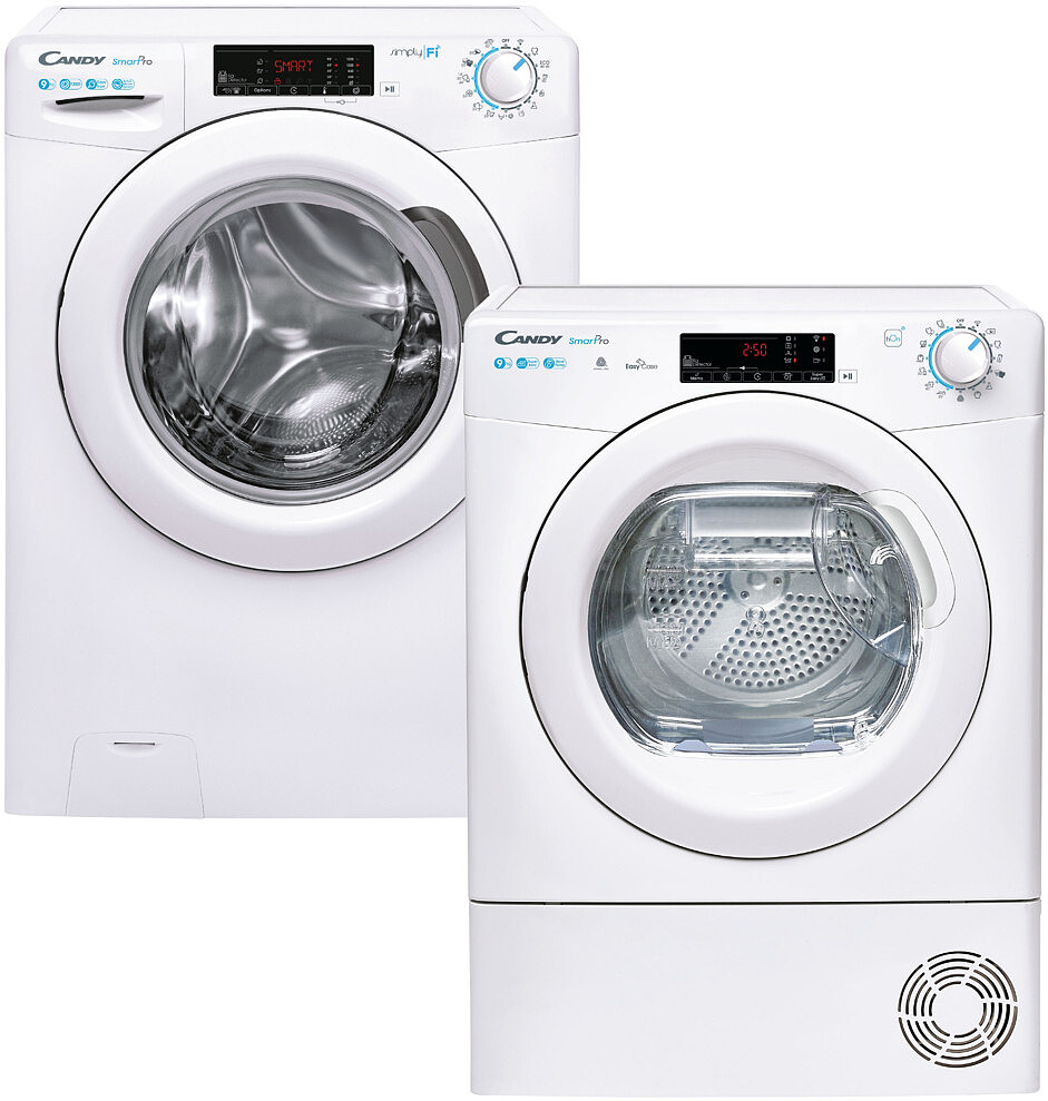 zestaw agd candy pralka cso 1295tw4 1 s 9kg slim suszarka csoe h9a2te s 9kg glowne