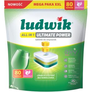 tabletki do zmywarki ludwik all in 1 ultimate power grapefruit 80 szt glowne