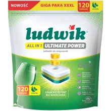 Tabletki do zmywarek Ludwik All in 1 Ultimate Power Lemon 120 szt.