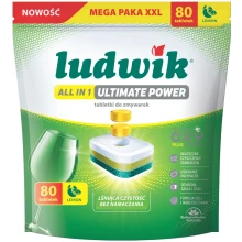 Tabletki do zmywarek Ludwik All in 1 Ultimate Power Lemon 80 szt.