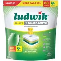 Tabletki do zmywarek Ludwik All in 1 Ultimate Power Lemon 80 szt.