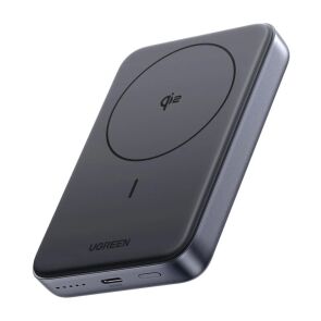 powerbank magnetyczny 10000mah ugreen pb761 qi2 30w magsafe kabel usb c czarny glowne