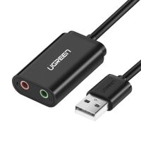Zewnętrzna karta dźwiękowa USB Ugreen US205 Czarna