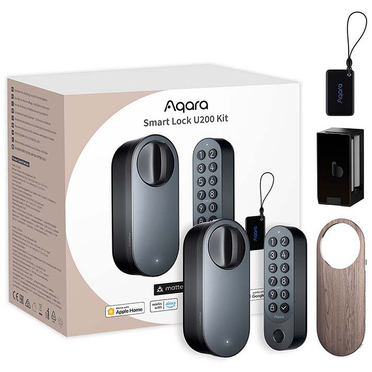 inteligentny zamek do drzwi aqara smart lock u200 kit glowne