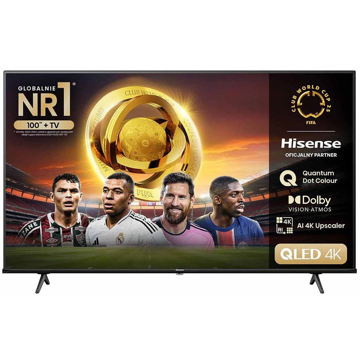telewizor hisense 65e7nq front