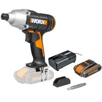 Zestaw WORX Klucz udarowy WX291.9 + Akumulator z ładowarką 20V 2.0Ah WA3601