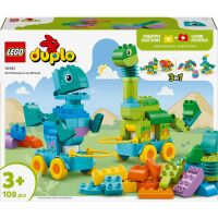 Klocki LEGO DUPLO 3w1 Dinozaury na kółkach 10451