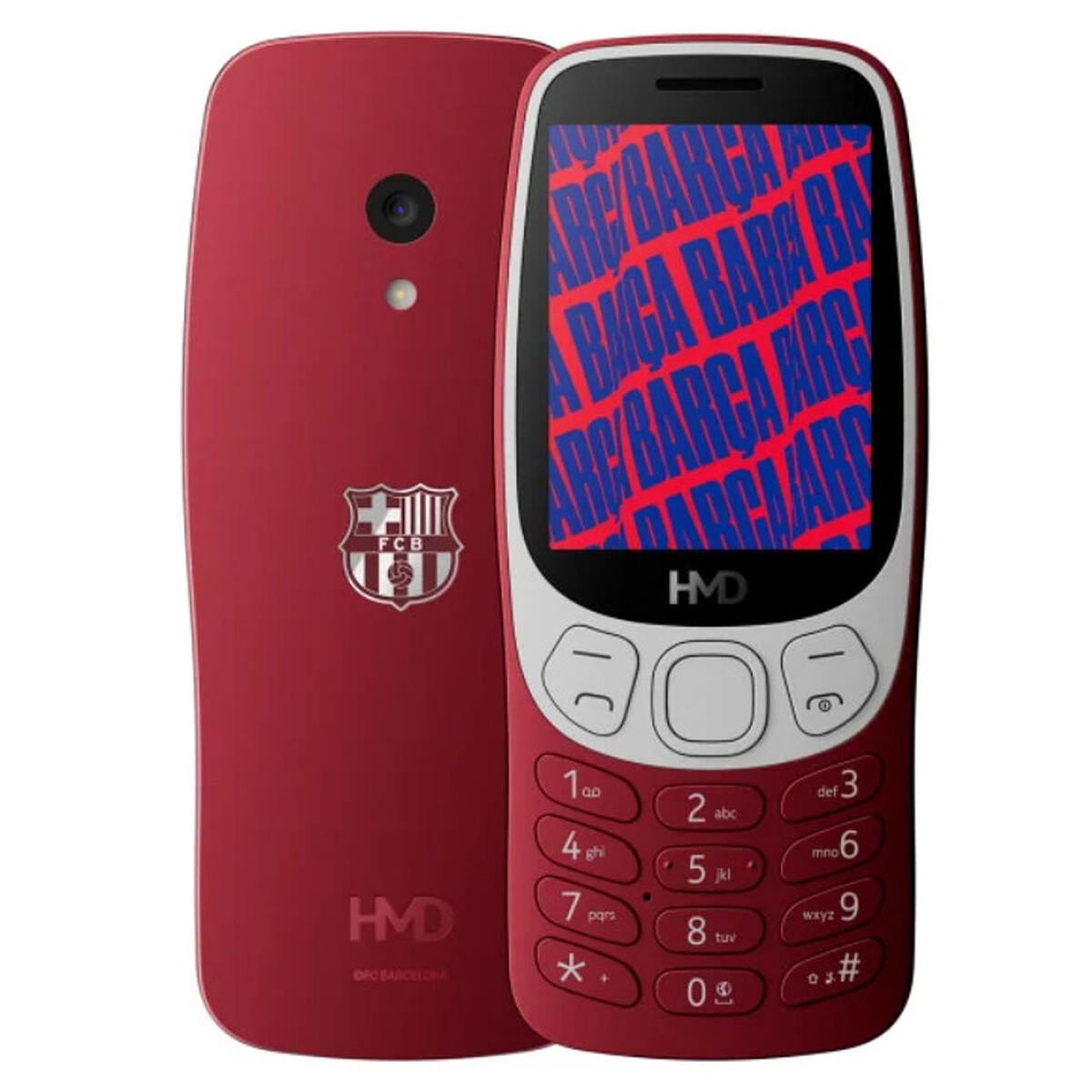 telefon hmd 3210 barca czerwony tyl przod