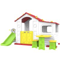 Domek ogrodowy dla dzieci Ramiz 4w1 z Przedsionkiem Czerwony dach