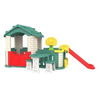 Domek ogrodowy dla dzieci Ramiz 5w1 z Ogródkiem Zielony Dach