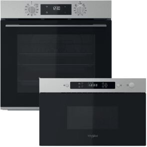 zestaw agd do zabudowy whirlpool piekarnik elektryczny omk58hr0x kuchenka mikrofalowa mbna900x glowne