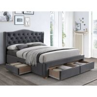 Łóżko Signal Aspen Velvet II 160 Szary