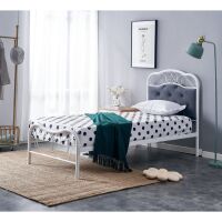 Łóżko Halmar Fabrizia 90 Popielaty / Biały