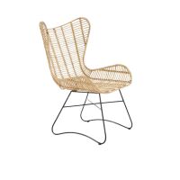 Fotel wypoczynkowy Halmar Indiana Rattan naturalny