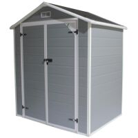 Domek narzędziowy Saska Garden 181x135x210cm PVC Szary