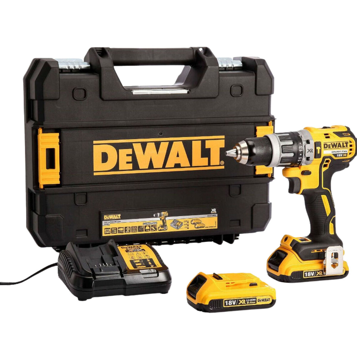 wiertarko wkretarka udarowa dewalt dcd796d2 qw 18v xr 2x2ah zdjecie glowne