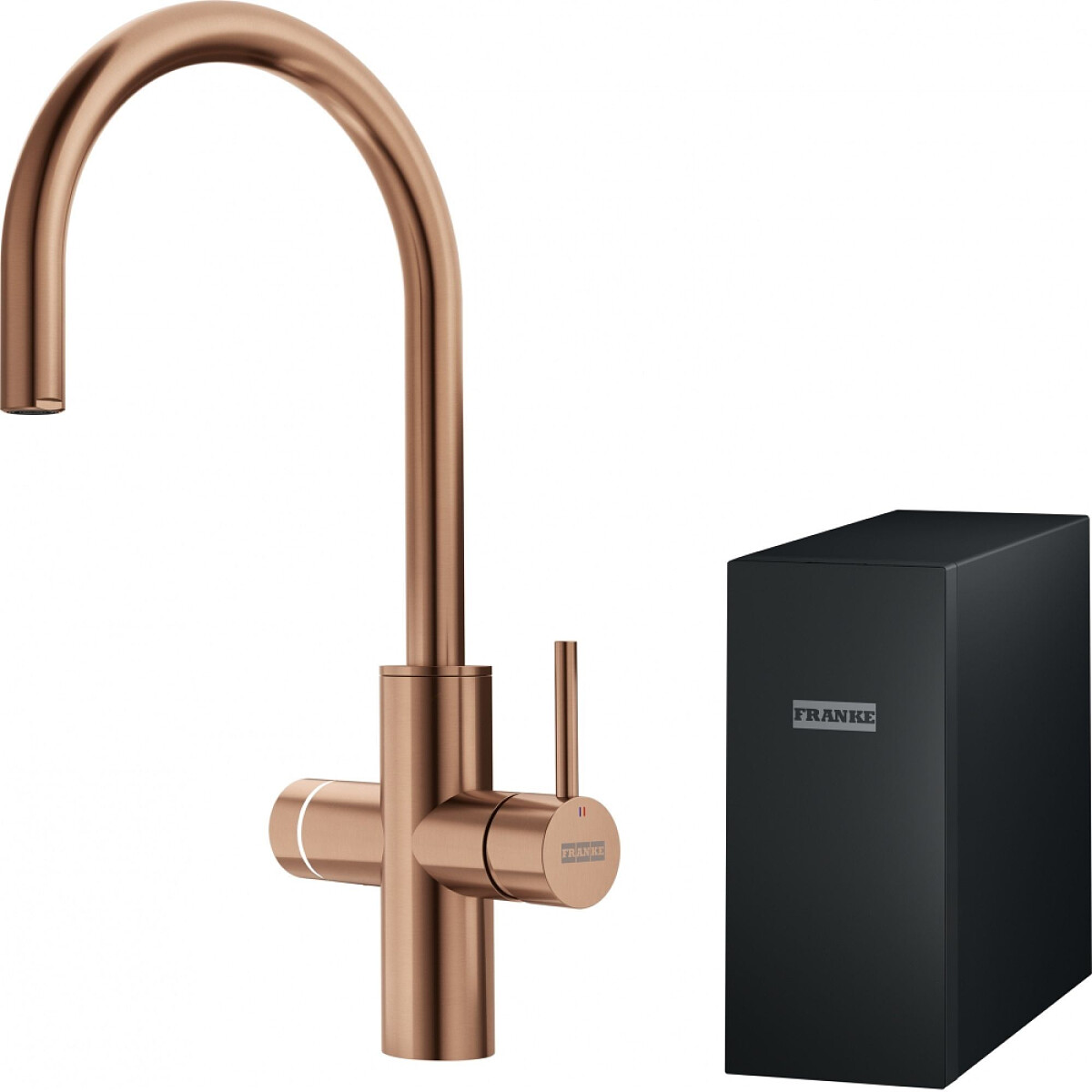 bateria stalowa franke mythos water hub all in one z zestawem do filtrowania wody miedziany glowne