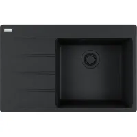 Zlewozmywak granitowy Franke Centro CNG 611-78 TL Onyx/Czarny mat Prawy