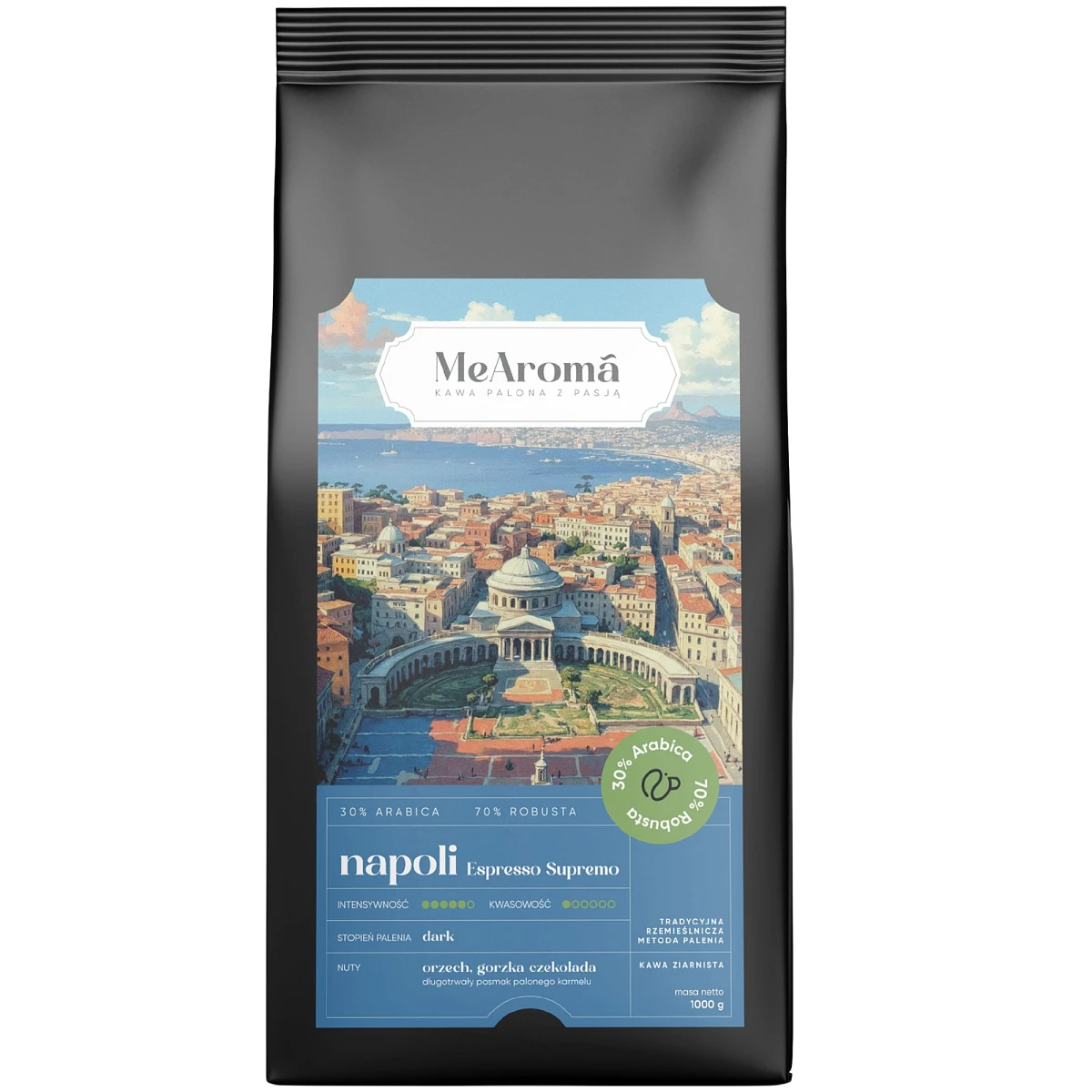kawa ziarnista mearoma napoli espresso supremo front