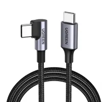 Kabel kątowy USB-C do USB-C Ugreen US255 0,5m Czarny