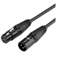 Kabel XLR żeński do XLR męski Ugreen AV130 1m Czarny