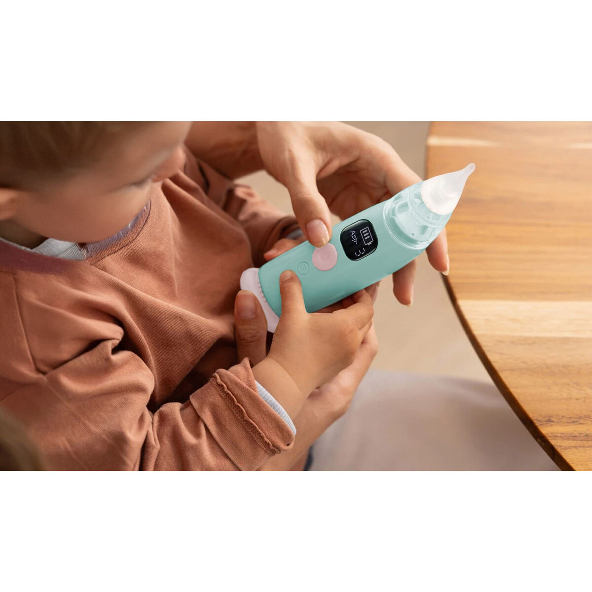 aspirator do nosa momini nasoclear wyswietlacz