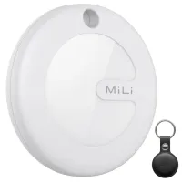 Lokalizator MiLi MiTag Biały + etui brelok Czarne iOS