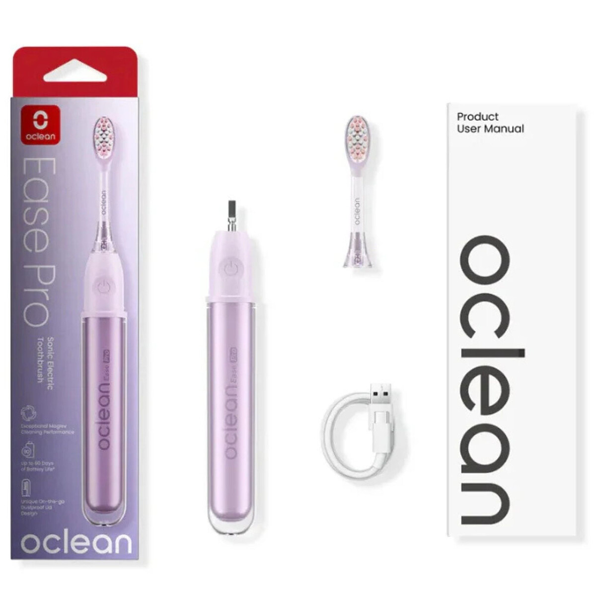 szczoteczka soniczna oclean ease pro fioletowa glowne