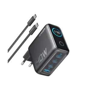ladowaka z wyswietlaczem anker laptop 140w szara (1)