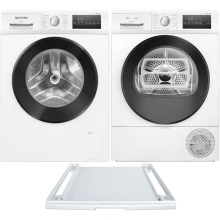 Zestaw AGD Siemens iQ300 Pralka WM14N257PL 9kg + Suszarka WT45HV99PL 8kg + Łącznik WZ27400
